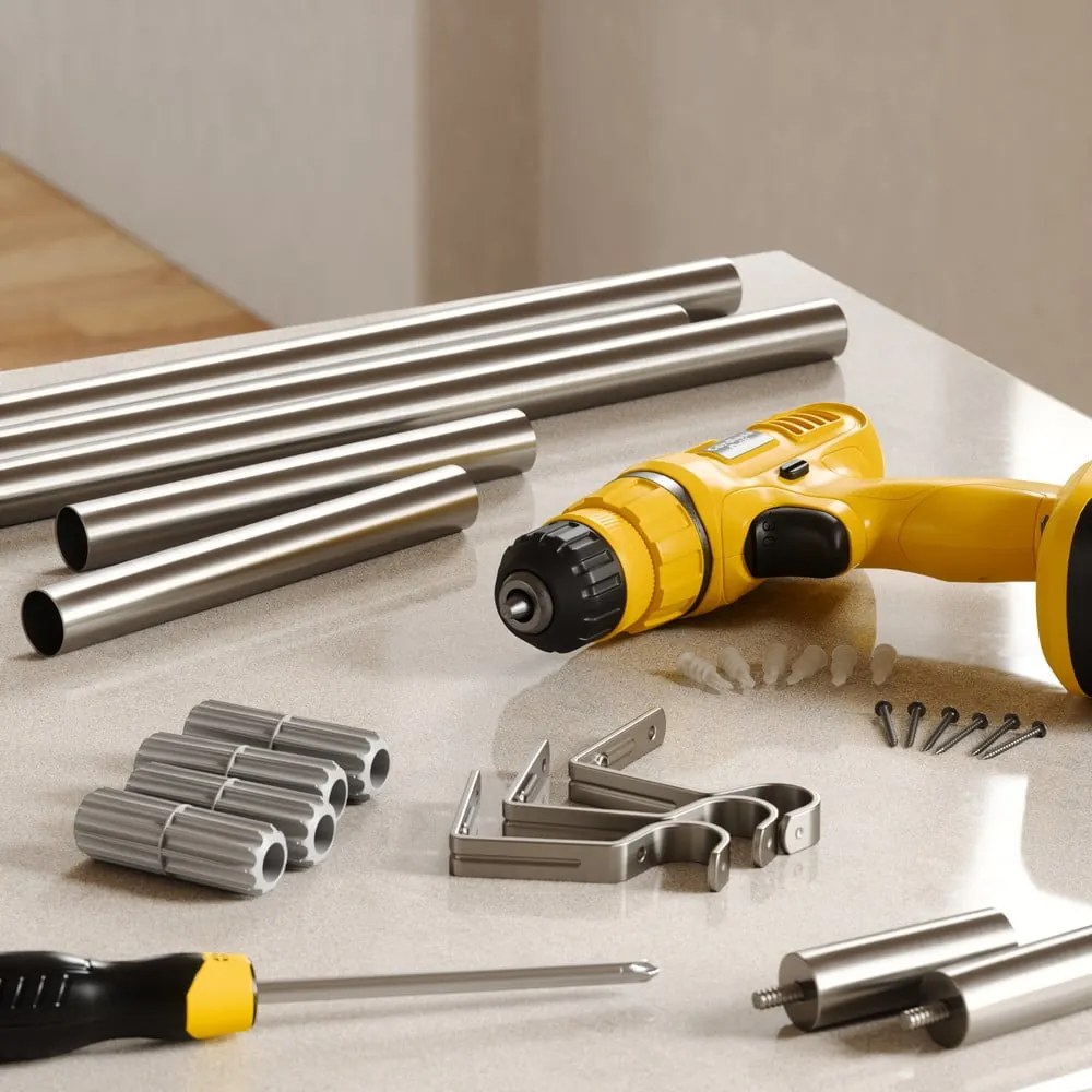 Bastone per tende allungabile in acciaio 81 - 163 cm Zen - Umbra