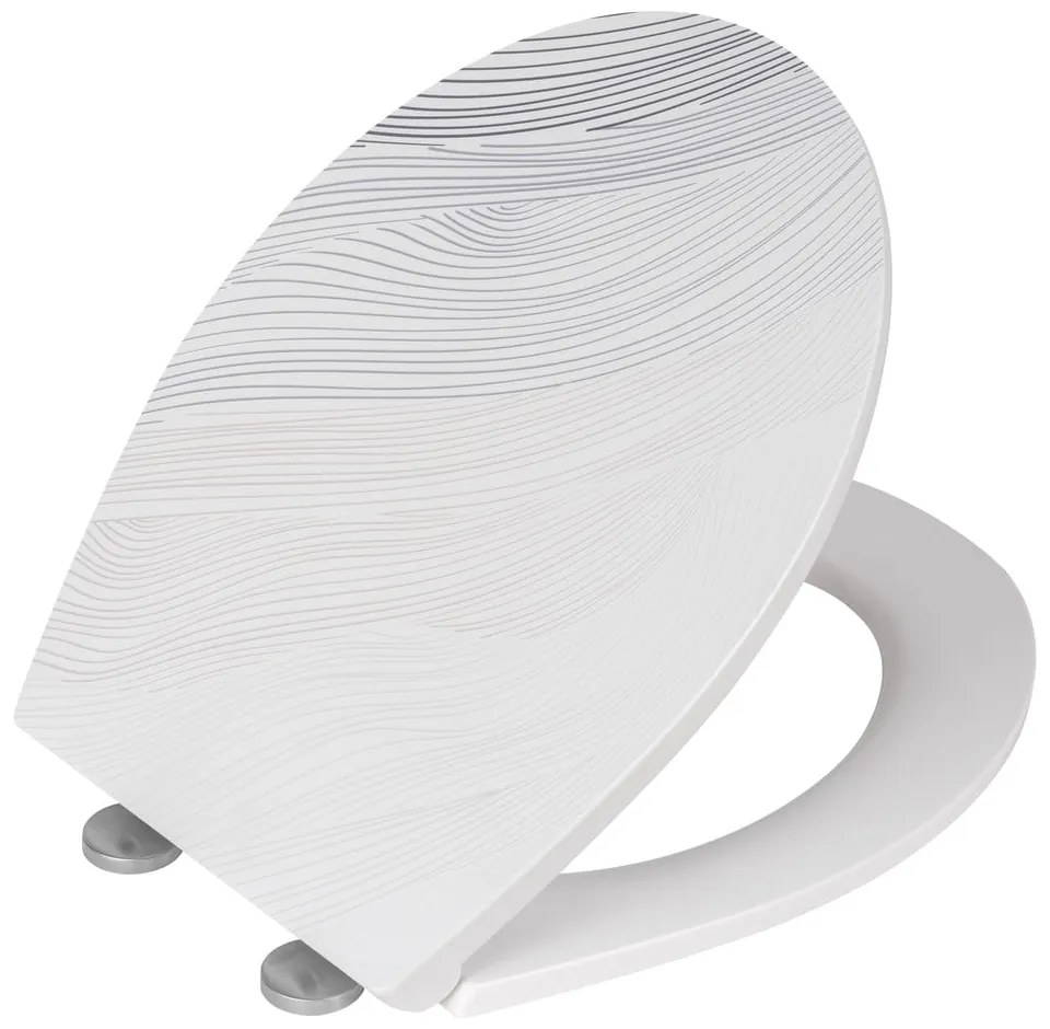 Sedile WC con chiusura Easy-Close (automatica) 38 x 44,5 cm Menin – Wenko