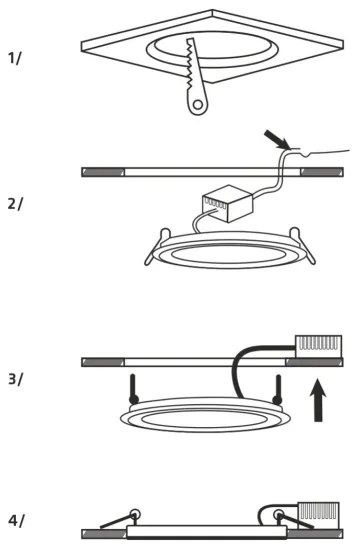 Lampada LED da incasso QTEC LED/15W/230V 4200K