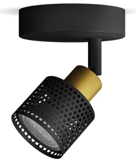 Philips - Faretto NIALL 1xGU10/5W/230V nero/ottone