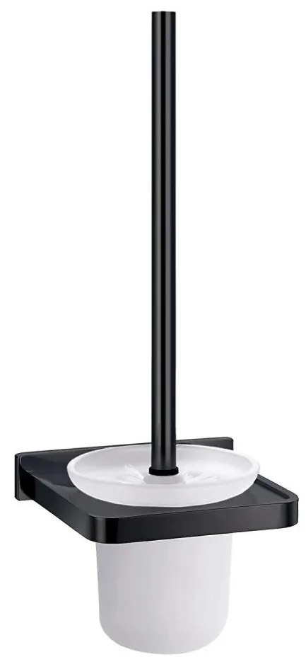 OMNIRES DA70620BL - Porta scopino WC da parete DARLING nero opaco