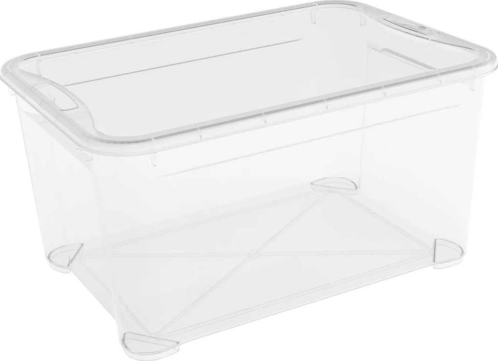 Set 5 Contenitori Rettangolari 55x39x28 cm in Plastica Keter T Box L Trasparente...