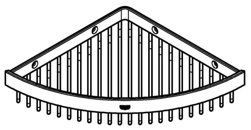 GROHE 40809000 - Portasapone in filo SELECTION CUBE 20 × 20 cm, cromo lucido