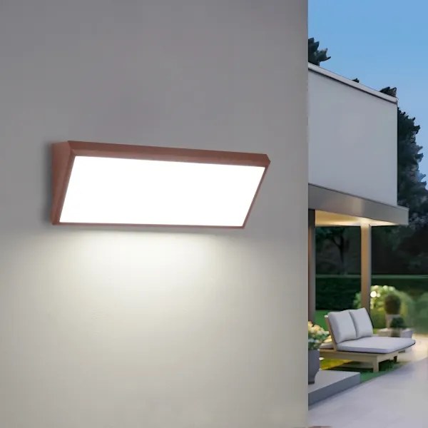 Brilagi - Applique da esterno a LED TRIANGLE LED/42W/230V 3000/4000/6500K marrone IP65
