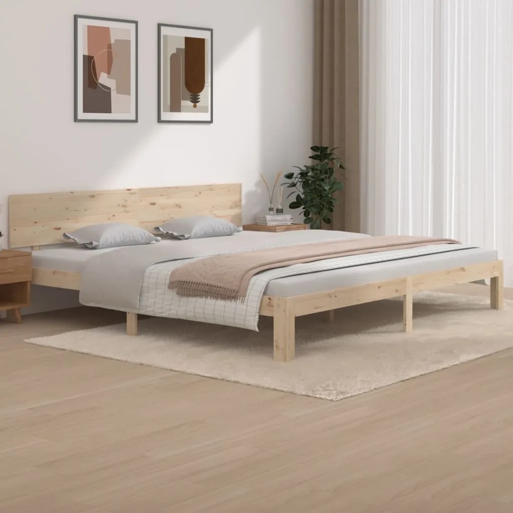 Giroletto İn Legno Massello Di Pino 200x200 Cm /