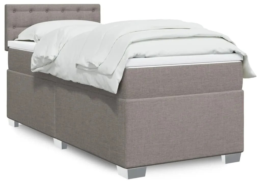 Giroletto A Molle Con Materasso Tortora 90x200 Cm İntessuto /