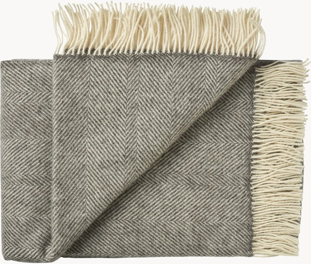 Coperta in lana con frange Rømø