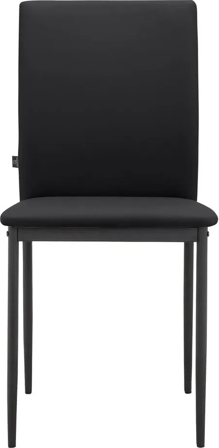 Set di sedie da pranzo in similpelle nere 2 pz Pavia - Støraa