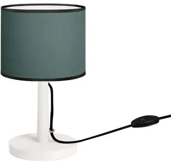 Tosel  Lampade d’ufficio lampada da comodino tondo legno bianco e verde  Tosel