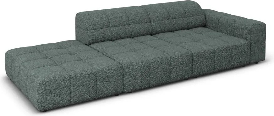 Divano Chicago in ciniglia a 3 posti, aperto su un lato - L262 cm