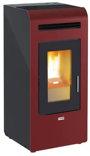 Stufa a pellet ad aria 16 kW con ventilazione frontale King 16