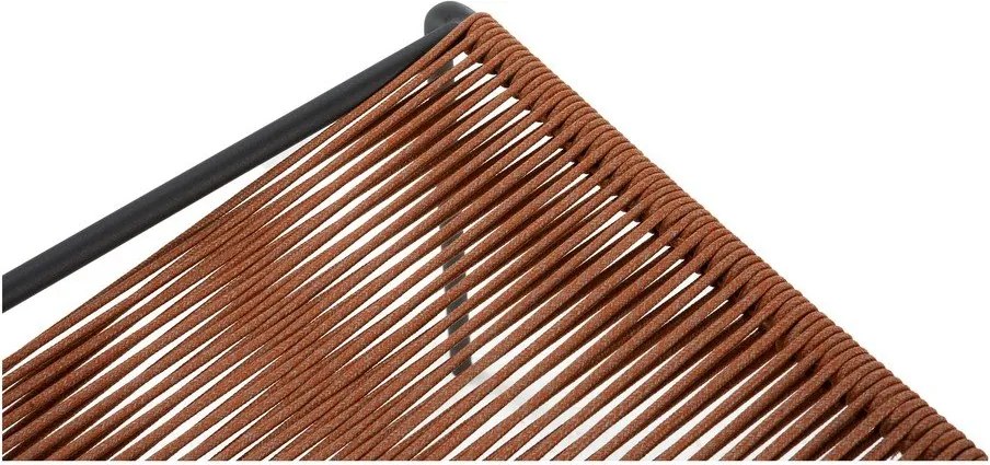 Sedie da pranzo in set color terracotta in metallo impilabili 2 pz Emily – Marckeric