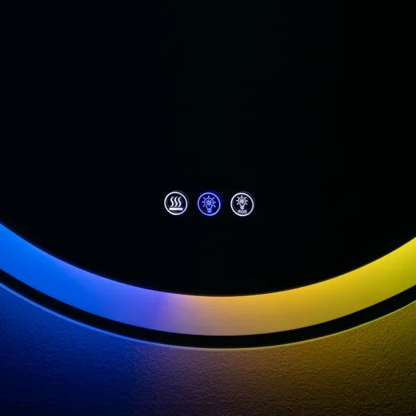 Brilagi - Specchio LED RGBW dimmerabile riscaldato con retroilluminazione AVA PRO LED/18W/230V Ø 60 cm IP44