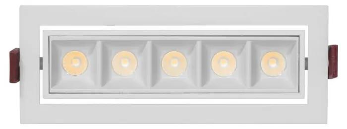 Faro LED da Incasso Bianco 12W, Orientabile, Foro 155x55mm, OSRAM LED Colore  Bianco Naturale 4.000K
