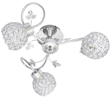 Lampadario a plafone SOPHIA 3xE27/15W/230V cromo lucido/limpido