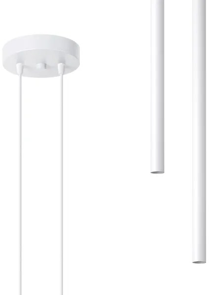 Sollux SL.1303 - Lampadario a sospensione con filo PASTELO 2xG9/8W/230V bianco