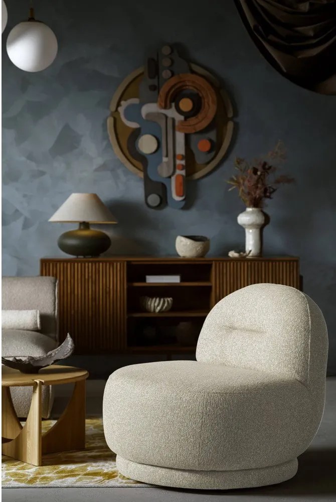 Poltrona beige Ovo – Miuform