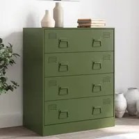 Credenza Verde Oliva 67x39x83 cm in Acciaio 841683