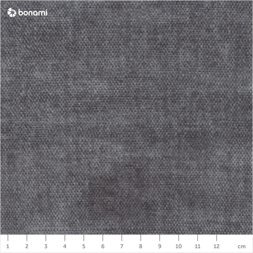 Letto matrimoniale imbottito grigio scuro con contenitore con griglia 160x200 cm Jade - Bobochic Paris