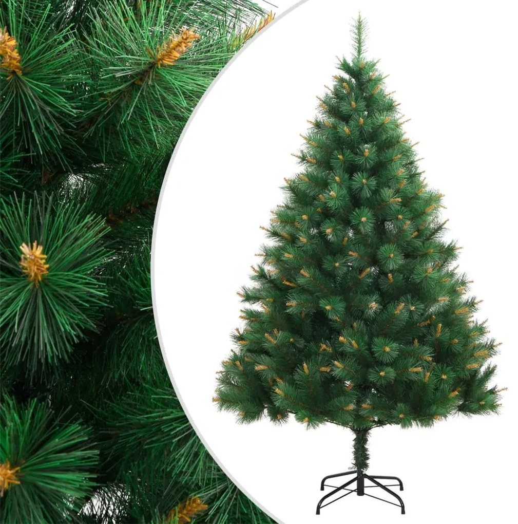 Albero Di Natale Artificiale Incernierato Con Base 120 Cm /