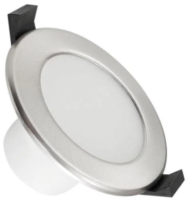 Lampada da incasso LED per bagno LED/7W/230V 3000K argento IP44