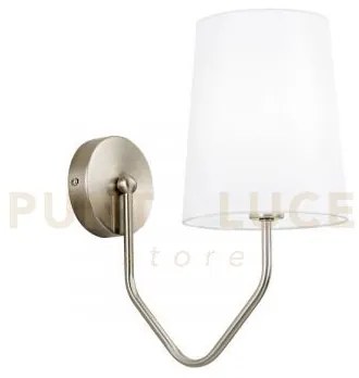 Applique a parete sally nikel 1 luce attacco e14 28x31,5x10cm in me...