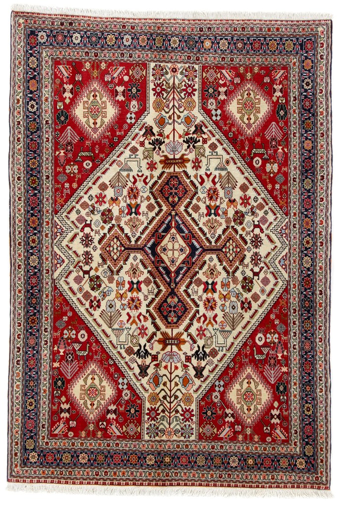 Gashguli Tappeto 100x150 (Iran) Annodato A Mano