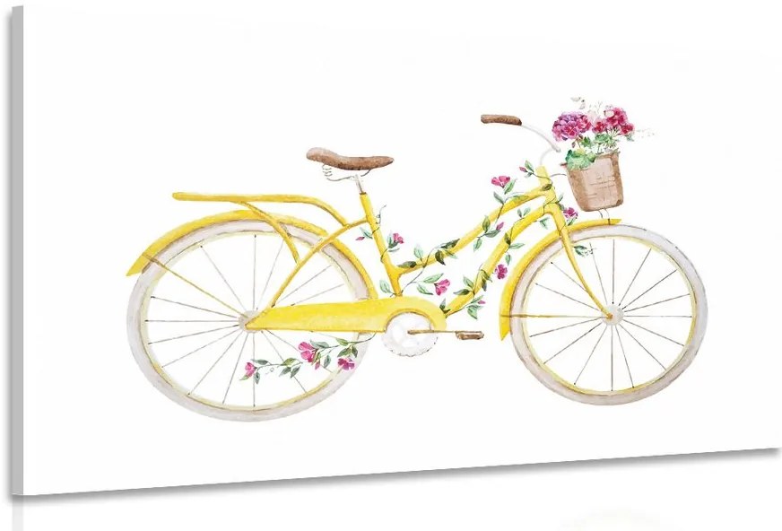Quadro su tela – Illustrazione di bicicletta retrò