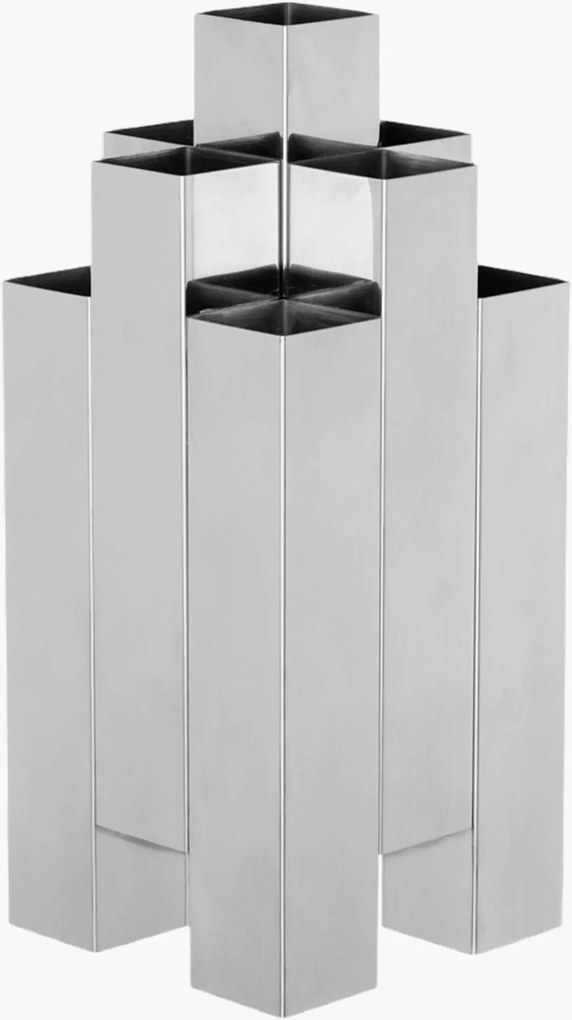 Vaso in acciaio Tessera, alt. 28 cm