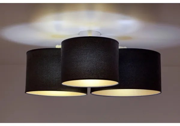 Duolla - Plafoniera ROLLER TRIO 3xE27/60W/230V antracite