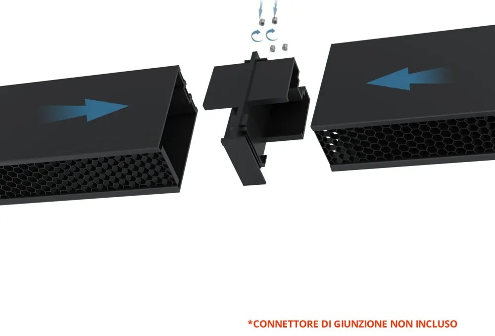Lampada Lineare LED Sospesa 40W 120cm con driver Philips Bianca o nera Colore Bianco Variabile CCT, Colore del corpo Nero