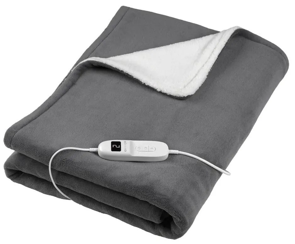 Concept DV7420 - Coperta elettrica riscaldante 160W/230V 180x130 cm grigia/bianca