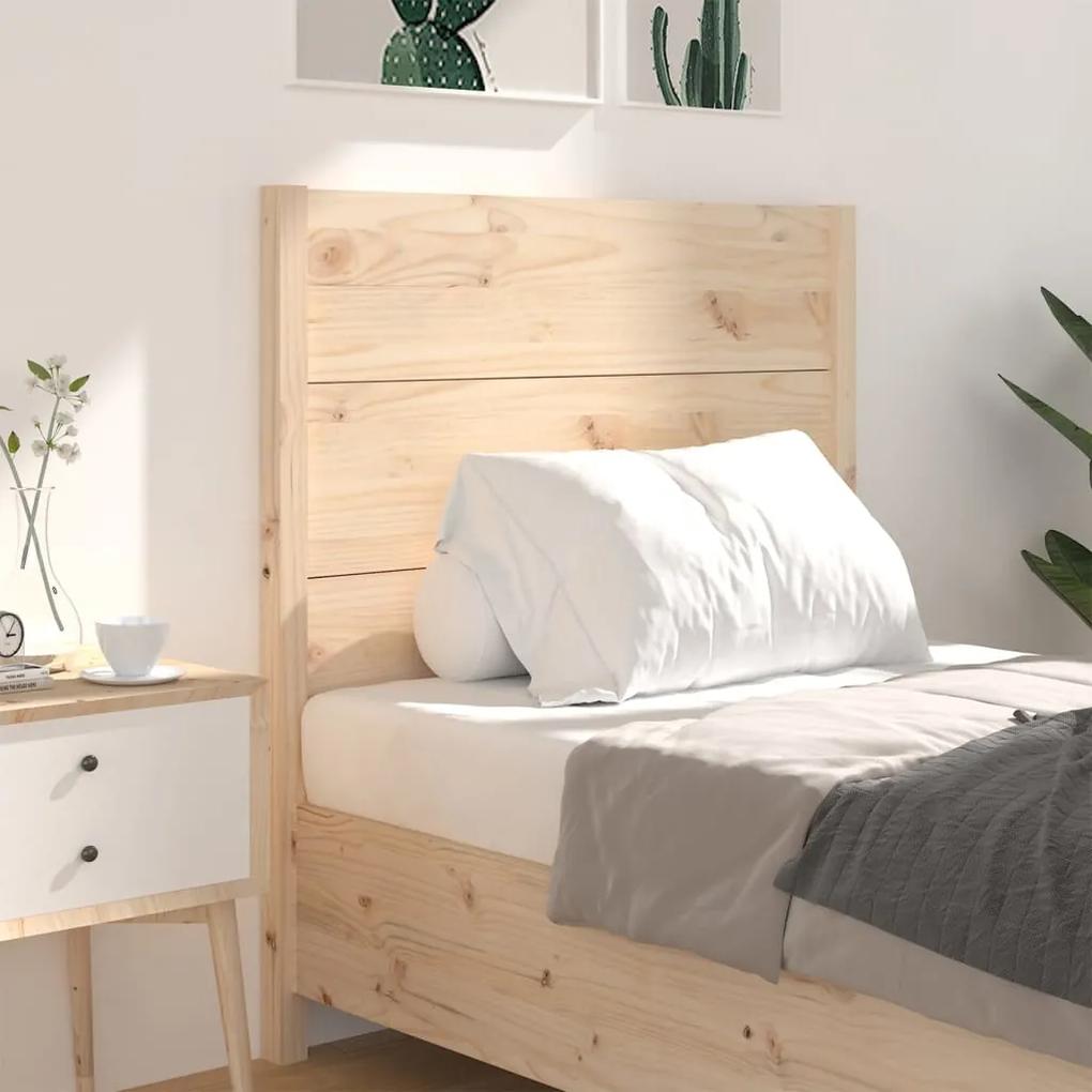 Testiera per letto 106x4x100 cm in legno massello di pino