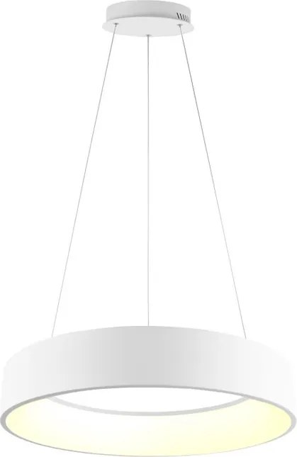 Lampadario LED design Noah bianco Ø60cm, luce con 3 temperature di colore 8000 lumen, LUCE AMBIENTE DESIGN