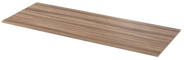 Mobile bagno sospeso con lavabo e organizer per cosmetici, top incluso L 120 x H 55 x P 45 cm bianco e noce in truciolare 4 cassetti per doppia vasca Modern