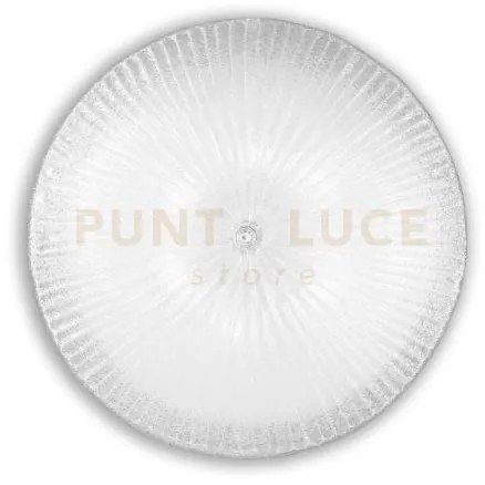 Shell plafoniera in vetro trasparente 6 luci attacco e27 d.60cm