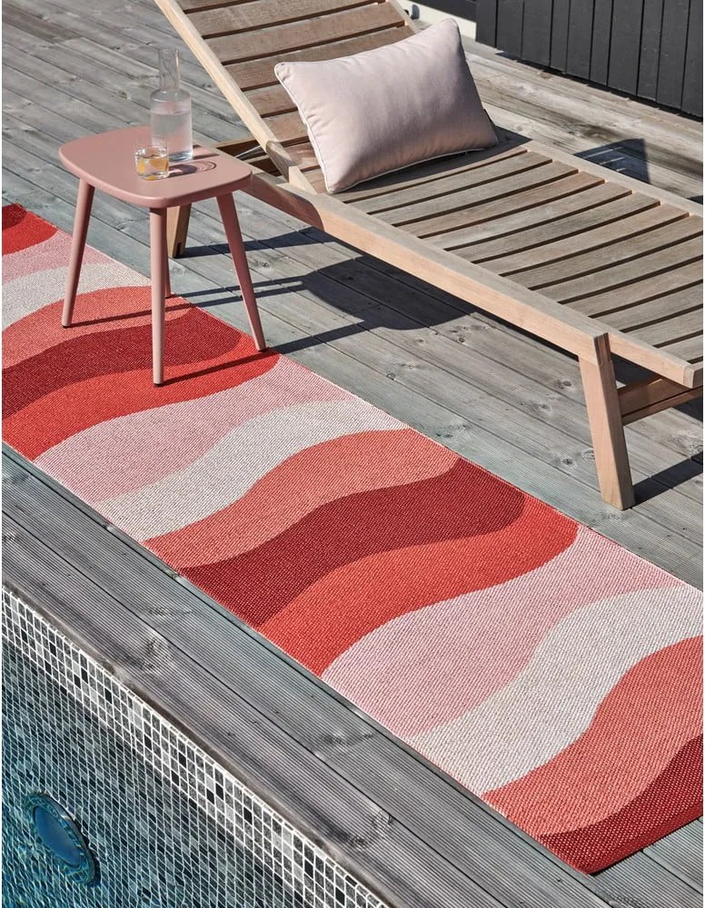 Passatoia da interno/esterno rossa 70x300 cm Urvi Fire – Pappelina