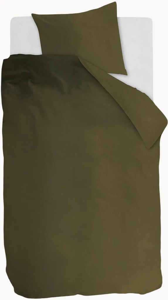 Set di biancheria da letto in cotone Olive, set da 2