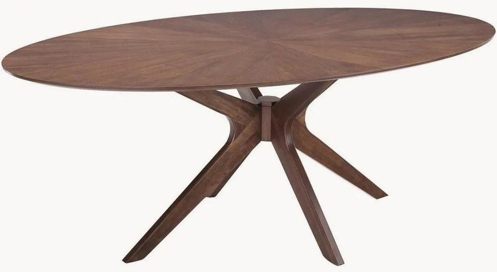 Tavolo ovale in legno Tallinn, 190 x 110 cm
