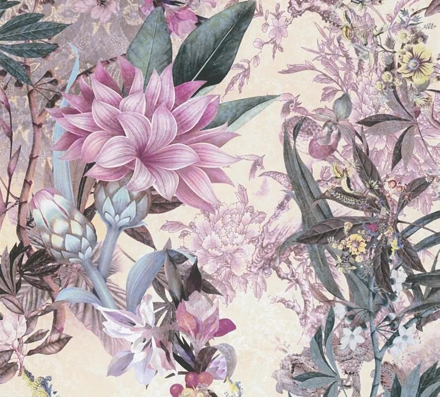 Carta da parati Paradise  rosa, 53 cm x 10.05 m