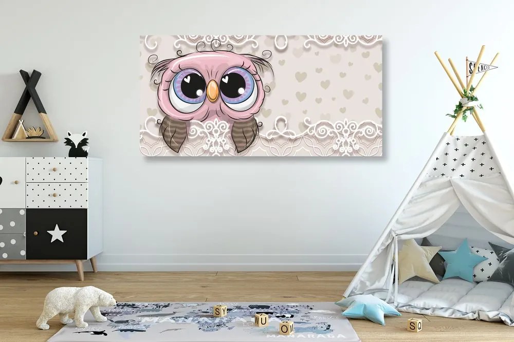 Quadro su tela – Civetta carina