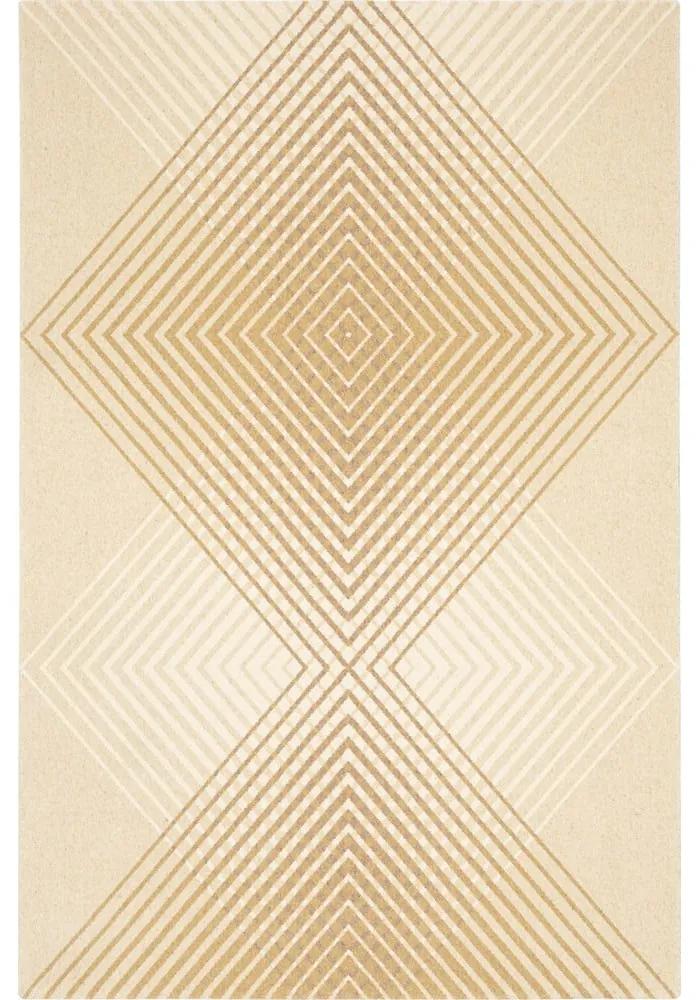 Tappeto in lana beige 100x180 cm Chord - Agnella