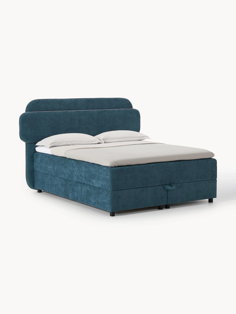 Letto boxspring con vano contenitore Enrica