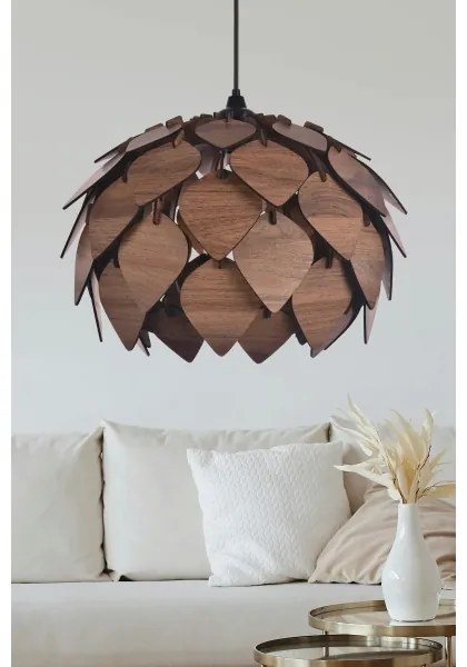 Lampadario a sospensione con filo 1xE27/40W/230V marrone