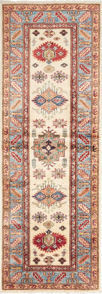 Kazak Tappeto 60x170 Beige (Pakistan) Annodato A Mano