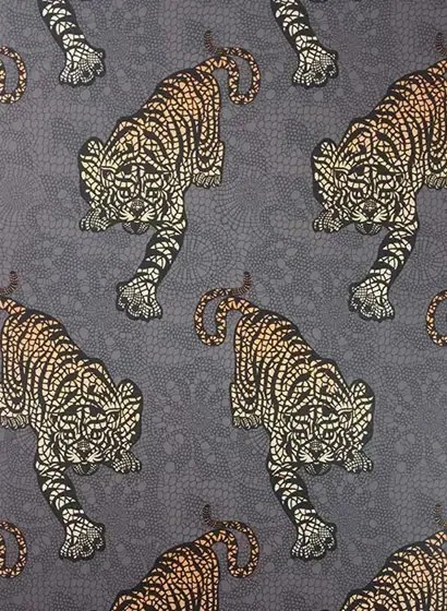 Matthew Williamson Carta da parati Tyger Tyger - Cacao/ Marigold