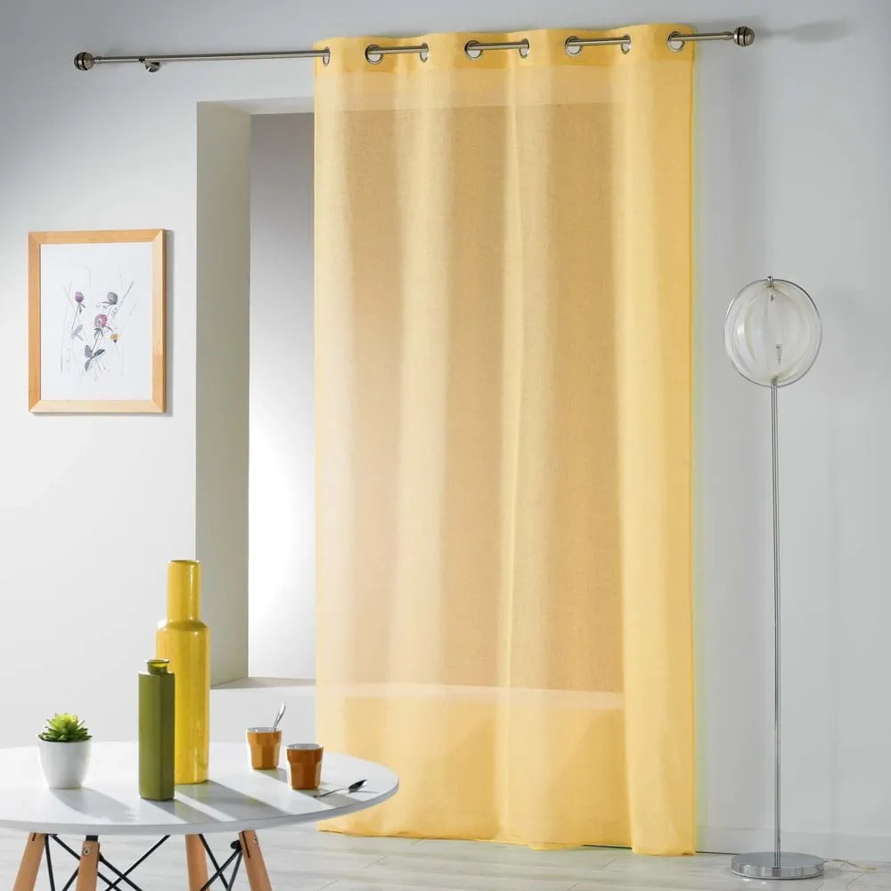 Tenda sottile gialla 140x240 cm Telma – douceur d'intérieur