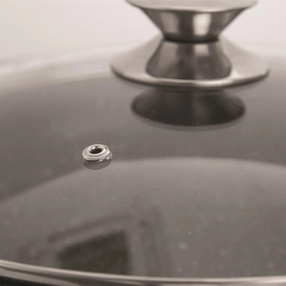 Padella in alluminio con coperchio ø 28 cm Grande - Orion