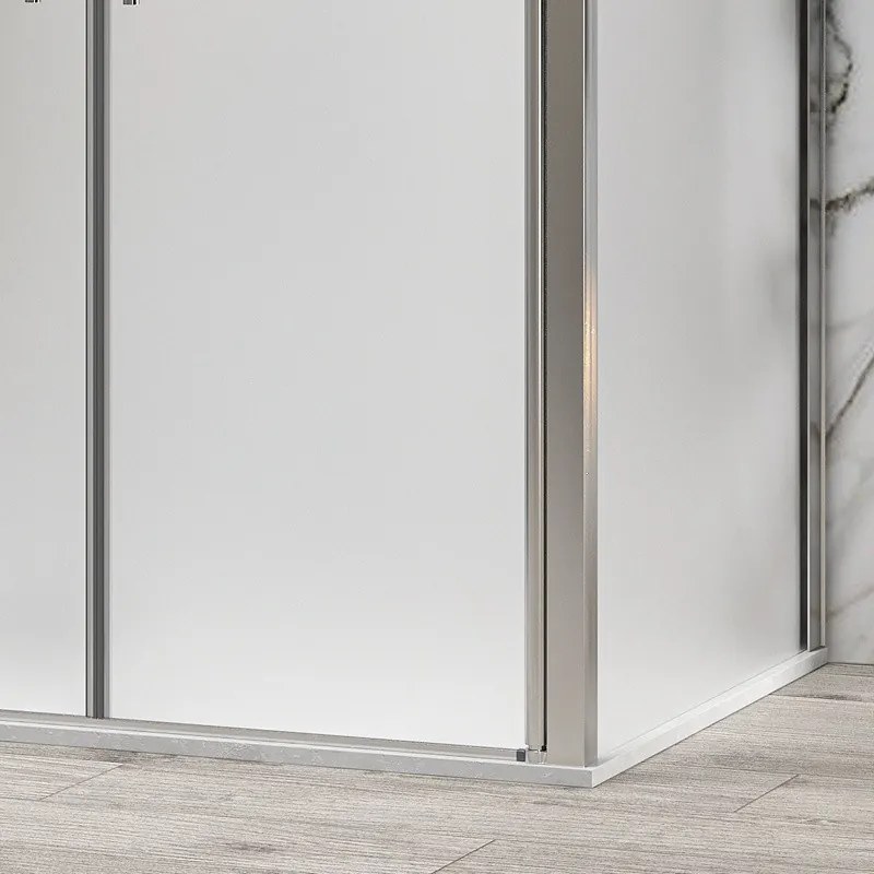 Box doccia 90x120 apertura saloon vetro satinato altezza 200h | KS2800AS - KAMALU