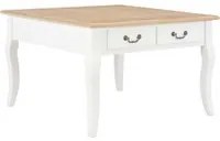 280061 Coffee Table White 80x80x50 cm Wood cod mxl 78346